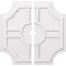Ekena Millwork Haus Architectural Grde PVC Contemporary Ceiling Medallion, Two Piece, 40"OD x 3"ID x 13 1/4"C x 1"P CMP40HS2-03000 - alternate 1